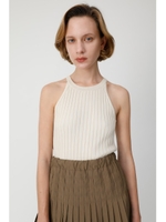 RIB KNIT HALTER NECK トップス/IVOY3