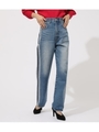 SIDE LINE DENIM STRAIGHT/BLU