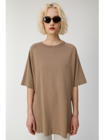 SIDE SLIT LONG KNIT TEE/D/BEG3