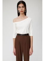 SLANTING ONE SHOULDER トップス/O/WHT1
