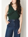 SPARKLE FRILLY HG N／S TOPS/D/GRN3
