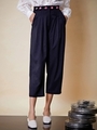 Silver Academy Peg Trousers/BLACK