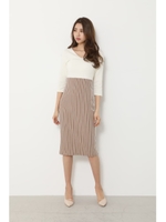 Stripe Tight Knit OP/L/BEG1