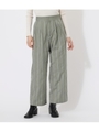 TUCK LOOSE PANTS/柄MINT5