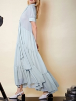 Talent Tiered Maxi Dress/BLUE