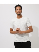 UNEVEN CAMO C／N KNIT/O/WHT1