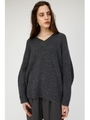 V NECK LOOSE KNIT トップス/T.GRY