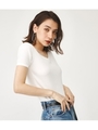 V／N CUT TEREKO TOPS/WHT