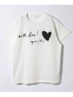 WL84 TS　ハート Tシャツ/ホワイト系
