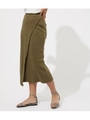 WRAP MAXI SKIRT/KHA