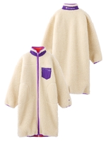 X-GIRL X CHAMPION BOA LONG JACKET/ベージュ