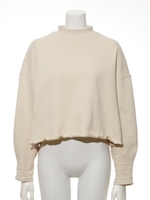 [BED&BREAKFAST]Ｓｏｆｔ　Ｓｗｅａｔ　モックネック　ショートトップ/IVORY