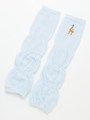 [ベビー]オリジナルアニマルポイント付きギャザーレッグウォーマー/ライトブルー