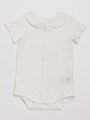 [ベビー]フリル袖ボディTシャツ/ホワイト