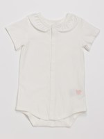 [ベビー]フリル袖ボディTシャツ/ホワイト