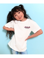 【ANAP KIDS】 バックネオンテープ付Tシャツ/ホワイト(001)