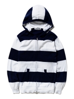 【GELATOPIQUEHOMME】'スムーズィー'2ボーダーパーカ/NVY