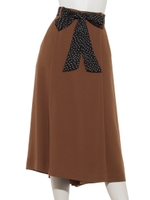 【Rewde】ドットリボン付スカーチョ（9R12-09038）/チャ