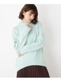 【S-LLまで】ラメストレッチブークレープルオーバー/ライトグリーン(021)