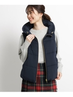 【Sサイズ・Lサイズあり】スタンドカラーダウンベスト/ネイビー(093)