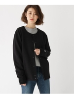 【WEB限定】ストレッチ裏毛カーデ/ブラック(019)