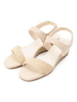 【WEB限定カラー】人間工学ワンタッチサンダル/ライトベージュ(851)