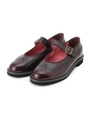 【WEB限定販売】HARUTA（ハルタ）ウイングチップストラップシューズ/ダークブラウン(743)