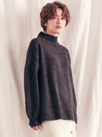 【Willful by lipstar】カラートップハイネックニット/ブラック