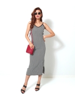 【anapLatina】ジャガードストライプキャミワンピース/ブラック/ホワイト(051)