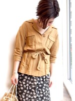 【fredy emue】Ｌ／Ｒ　サファリＪＫ/キャメル