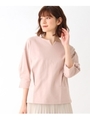 【エコ】洗えるオーガニックコットンタックプルオーバー/ピンク(070)