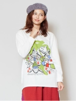 【チャイハネ】オンザロード ハイローヘムロングスリーブTシャツ/ホワイト