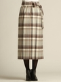 【雑誌掲載】ウール杢チェックスカート/ベージュ系その他