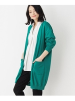 【接触冷感・UVカット・洗濯機可】機能性サマーロングカーディガン/ダークグリーン(023)