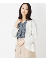 【大きいサイズあり・17号・19号】UVカットボレロカーディガン/ライトベージュ(051)