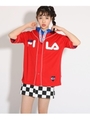 ★ニコラ掲載★【FILA】ベースボールシャツ/レッド(062)