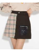 ★ニコラ掲載★バイカラースカート/ベージュ(252)