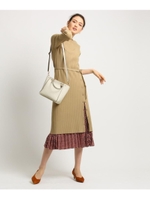 ◆[S]【ハンドウォッシュ】ニット前ボタンワンピース/ベージュ(652)