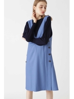 ◆《Endy ROBE》エルセットアップジャンパースカート/BLUE(110)