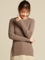 ≪手洗い可能≫RIBプルオーバー/ブラウン