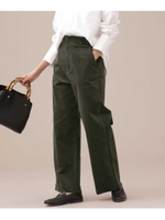 Ｗ釦コーデュロイパンツ/チャコール3(023)