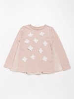 お花モチーフチュニック/ピンク