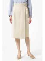 アシンメトリーラップタイトスカート/ベージュ(040)