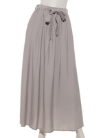 ウエストベルト付きスカート/ライトグレー