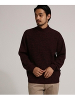 ウォッシャブル モックネック ニット/ボルドー(064)