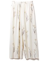 クリアフラワーロングパンツ/YEL