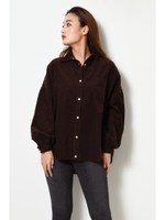 コーデュロイオーバーSH/BROWN