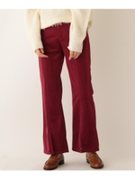 コーデュロイフレアパンツ/ボルドー(064)