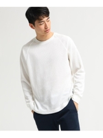 サーマル クルーネック 長袖 Tシャツ/アイボリー(004)