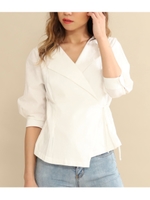 サイドリボンデザインカシュクール/ホワイト(001)